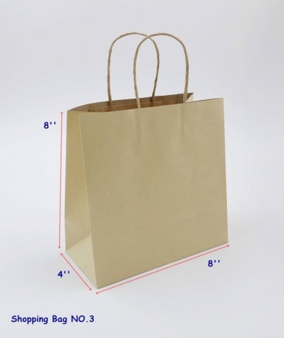 ถุงกระดาษคราฟท์ หูเกลียว